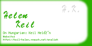 helen keil business card